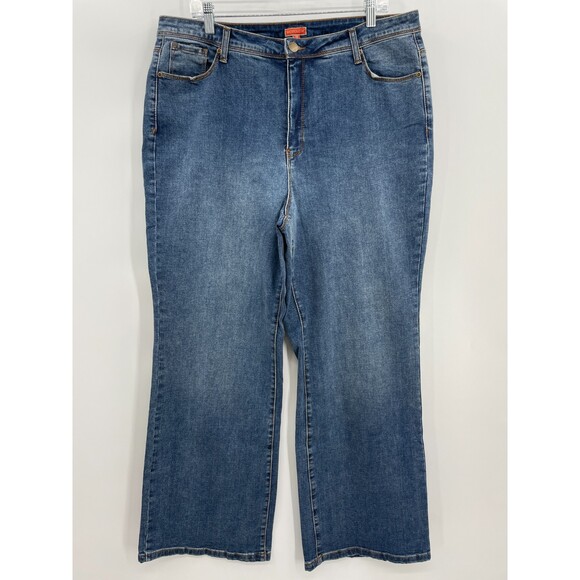 MODCLOTH High Rise Wide Leg Stretch Jeans Size 1X - Picture 1 of 6